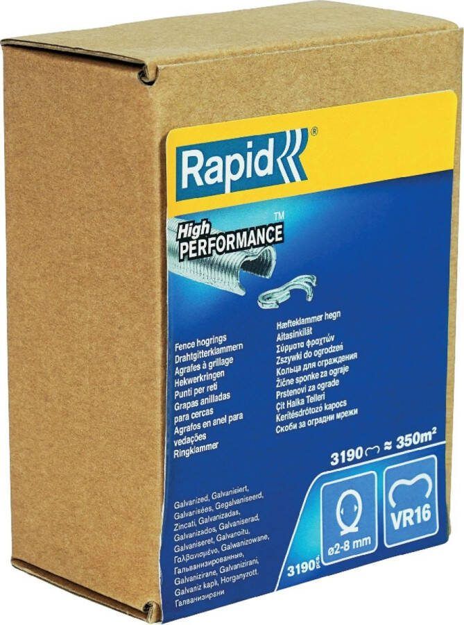 Rapid Hekwerkringen Gegalvaniseerd VR16 in Box 3190st 2-8mm