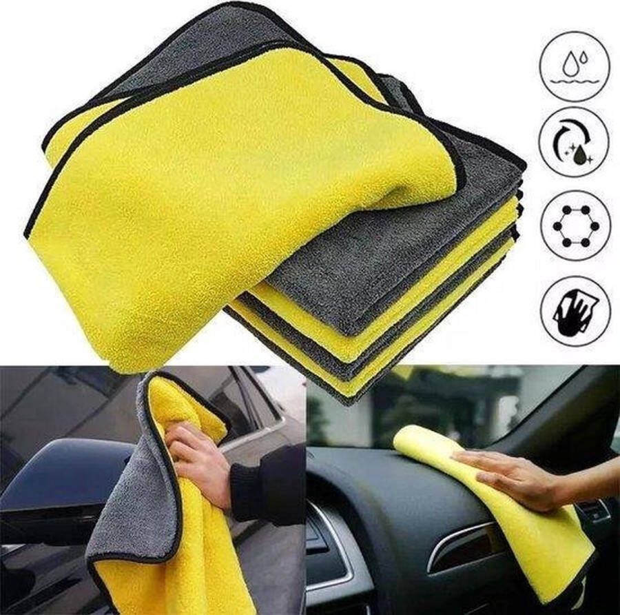 TLVX Hoge Kwaliteit Zachte Microvezeldoek 30cm x 60cm – Auto Droogdoek – Stofdoek –Hoog Absorberend – Microveber – Schoonmaak – Car Detailling – Vocht Water Opname doek – Stofvrij – Streeploos Herbruikbaar – Wasbaar – Snel Drogend – 1 stuks