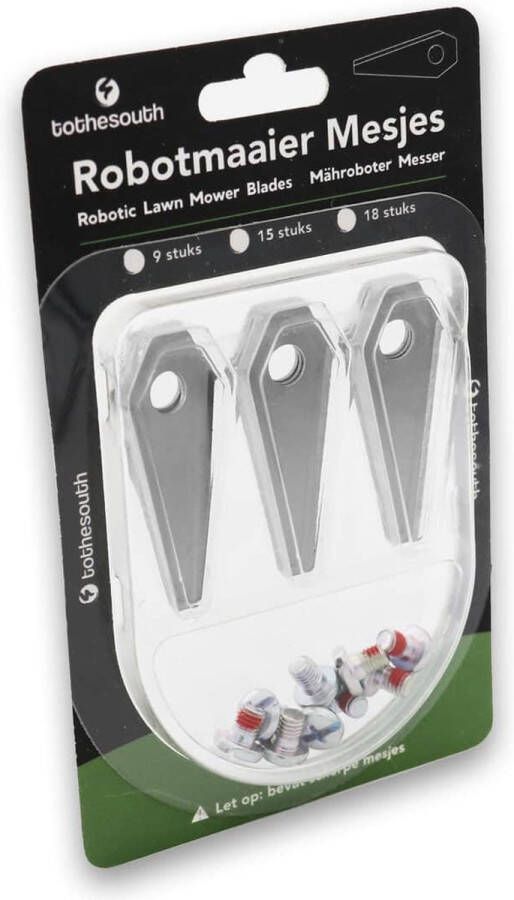To the South Robotmaaier Mesjes staal geschikt voor Bosch Indego 400 (Connect) 60 stuks