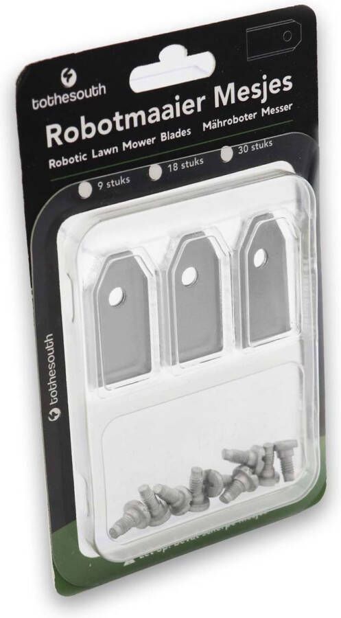 To the South Robotmaaier Mesjes staal geschikt voor Garden Feelings R800 EASY (Aldi Robotmaaier) 30 stuks