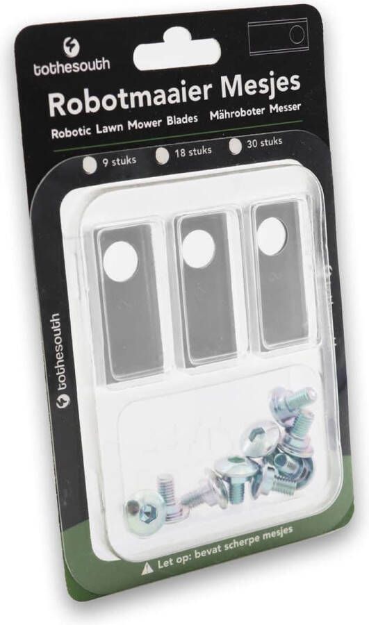 To the South Robotmaaier Mesjes staal geschikt voor Honda Miimo HRM 1500 90 stuks