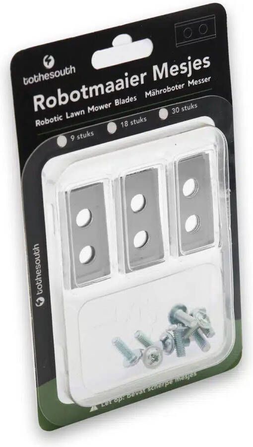 To the South Robotmaaier mesjes staal geschikt voor Worx Landroid WG794E 6 stuks
