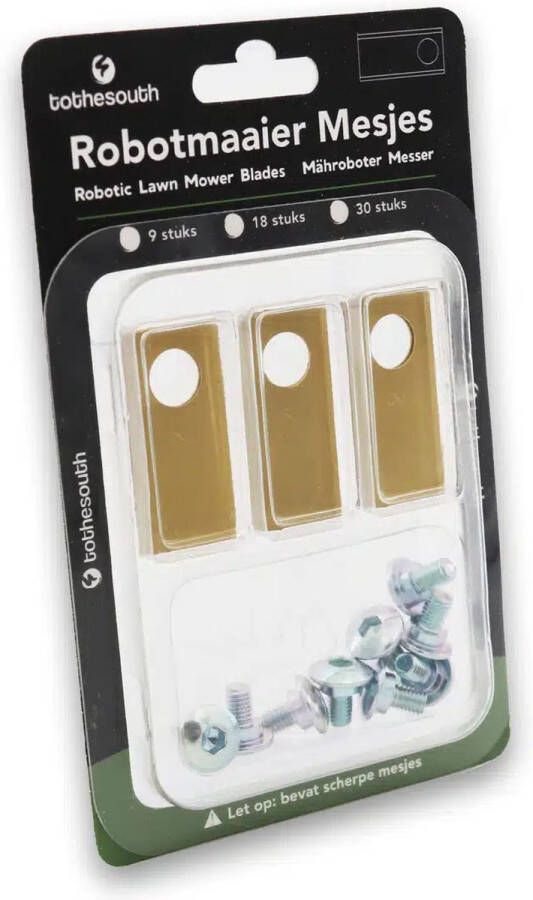To the South Universele Robotmaaier Mesjes geschikt voor o.a. Honda Robotmaaiers Titanium 18 stuks (€1 44 p s)