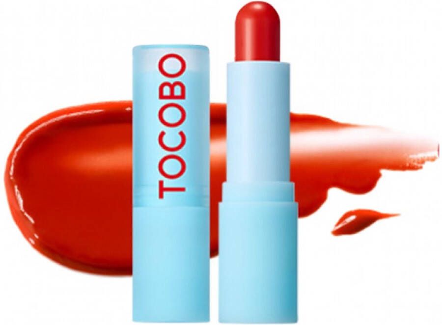 Tocobo Glass Tinted Lip Balm 013 Tangerine Red Korean Vegan Lip Beauty