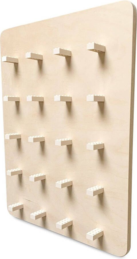 Toddie.nl Houten wandbord kinderkamer legobord blank