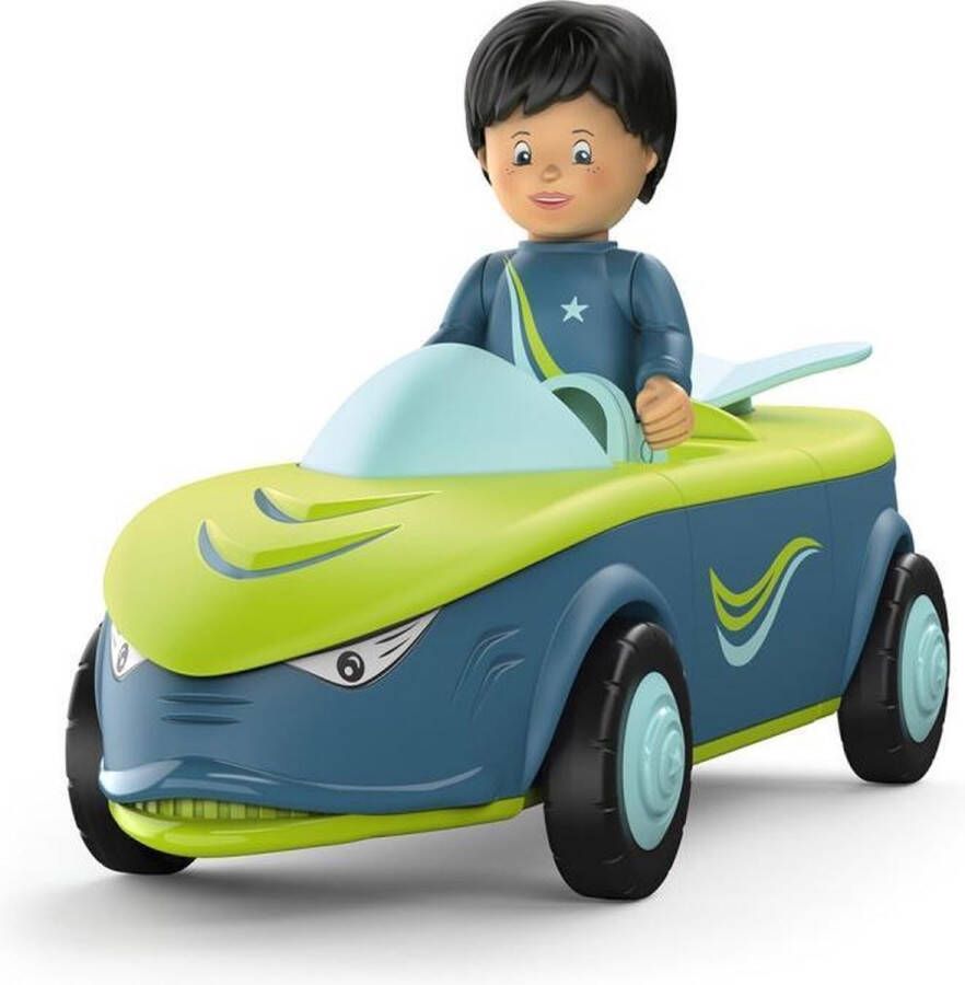 Dobeno Toddys Speelgoedauto Dave Junior 19 Cm Blauw groen 2-delig