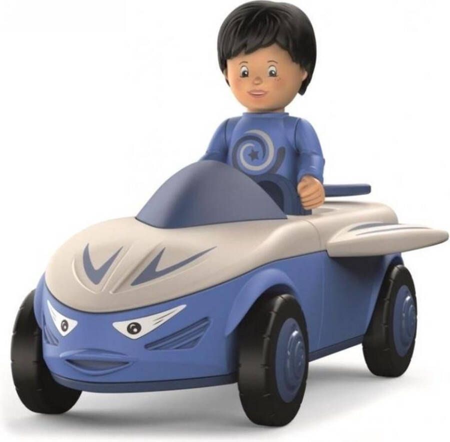 Toddys Speelgoedauto Mike Junior 15 5 Cm Blauw wit 2-delig