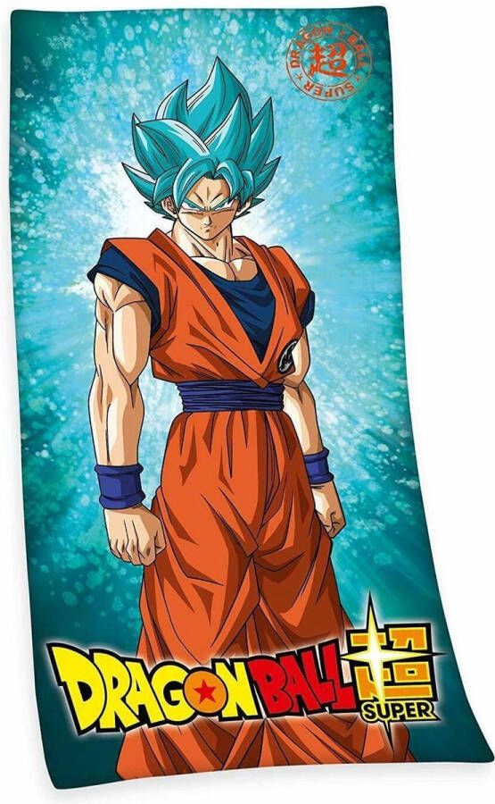 Toei Animation Dragon Ball Super Towel Super Saiyan God Super Saiyan Son Goku 150 x 75 cm