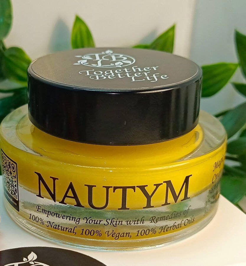 Together Better Life Zachtere en glanzende huid met NAUTYM %100 Natuurlijk %100 Kruiden %100 Veganistische Huidcrème Dagcrème Dagcreme Anti Aging Dagcrème Nachtcrème