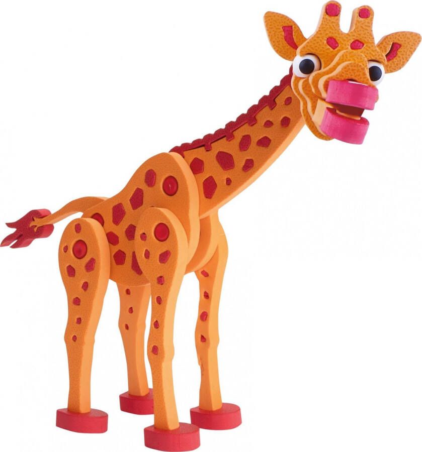 Toi-Toys 3D puzzel giraffe junior 31 5 cm foam oranje 104-delig
