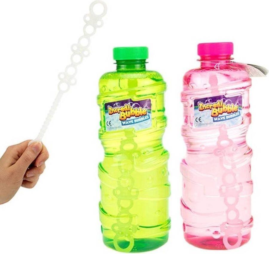 Toi Toys BV Incredi Bubble Wave Bubbles Bellenblaas 12 delige bellenblaas Maak mega veel bellen + 1 Liter Zeep fles
