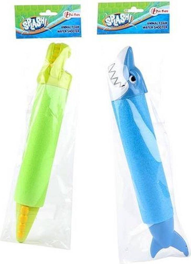 Toi Toys BV SPLASH WATERSPUITER HAAI OF KROKODIL WATERPISTOOL WATERPRET