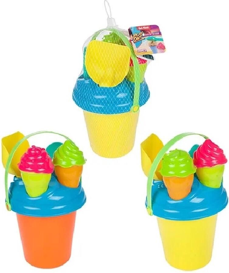 Toi Toys B.V. Strandset ijsemmer 3 ijszandvormpjes + accesoires strand