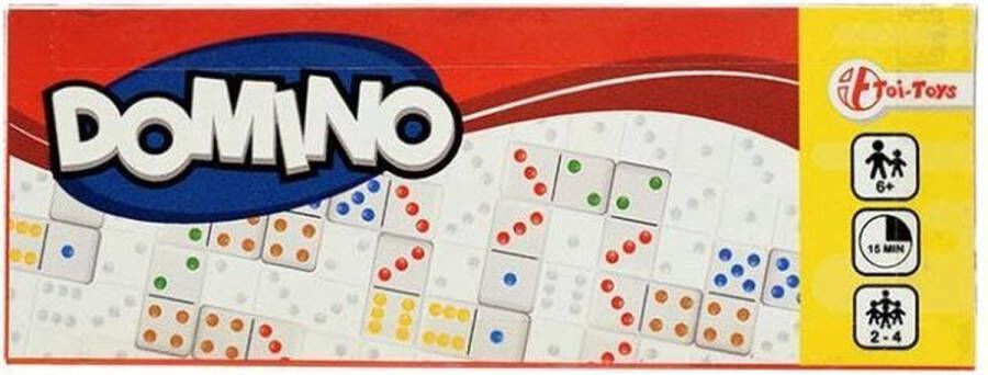 Toi-Toys Domino Spel 15 Minuten Speeltijd 2 tot 4 Spelers 13 x 5 x 2 cm