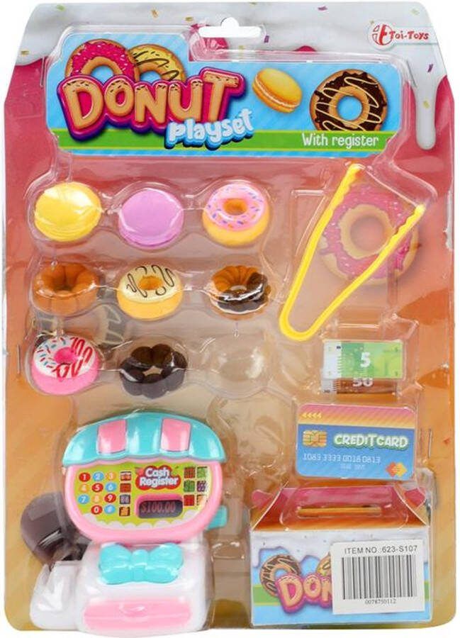 Toi-Toys Donut speelset + kassa en tang