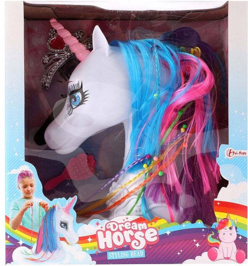 Toi-Toys Kaphoofd Dream Horse Eenhoorn met accessoires