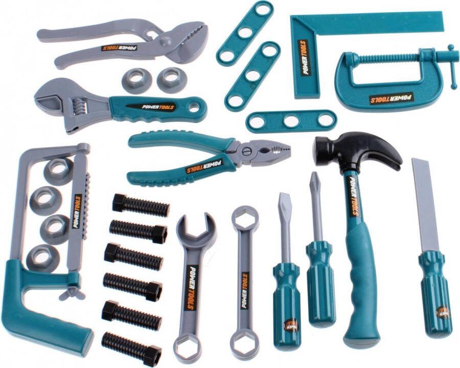 Toi-Toys gereedschapsset Power Tools 30-delig grijs