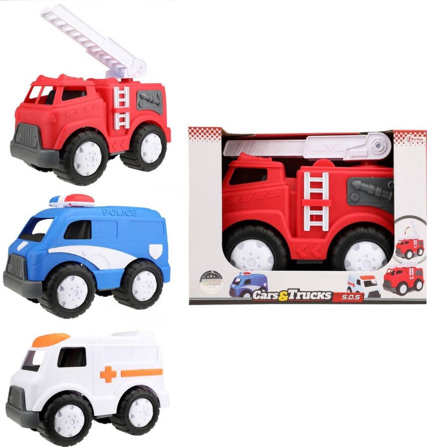 Toi-Toys Groot hulpdienst voertuig (1 stuk) assorti