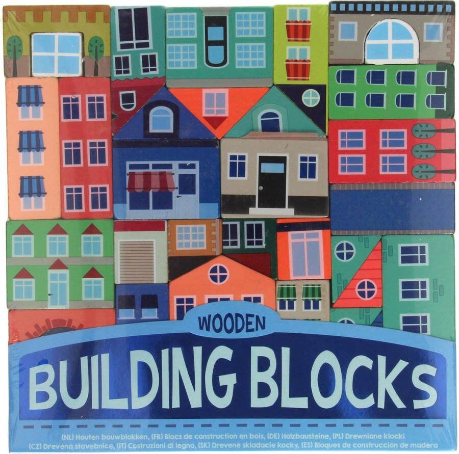 Toi-Toys Houten Bouwblokken Stad