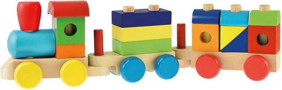 Toi-Toys Houten Trein 46 Cm 16-delig