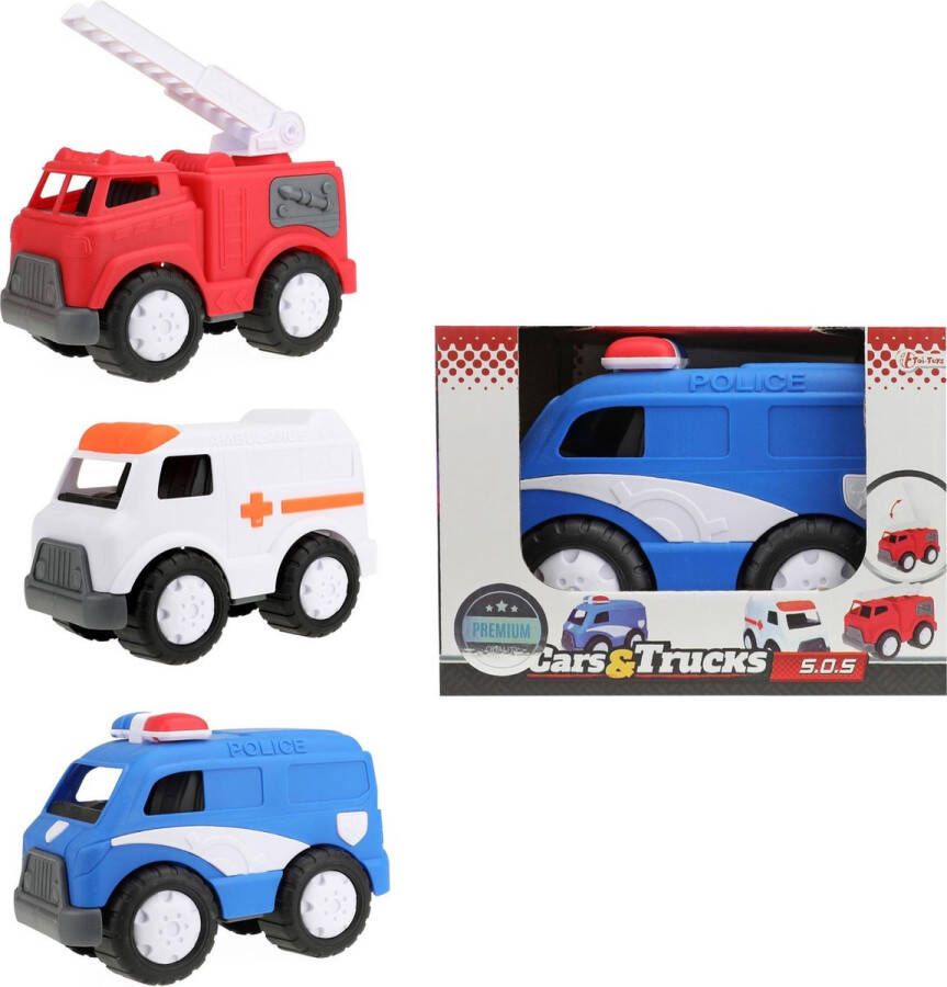 Toi-Toys Klein hulpdienst voertuig (1 stuk) assorti