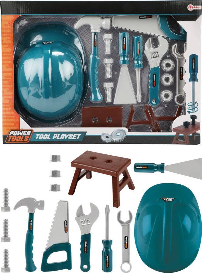 Toi-Toys Power Tools Gereedschapset met Helm