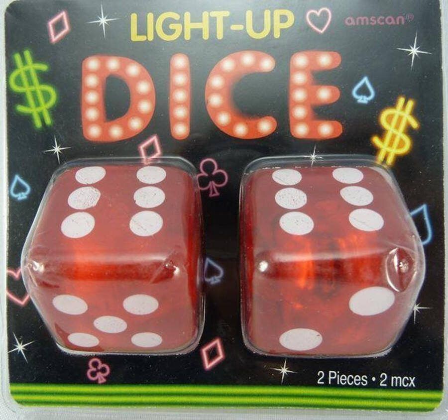 Toi-Toys Lichtgevende dobbelstenen 2st