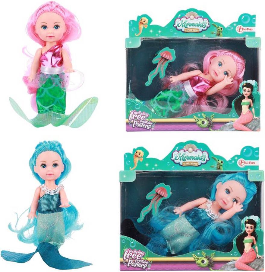 No brand Toi-Toys Mermaids Zeemeerminpop Dream Hair 11cm