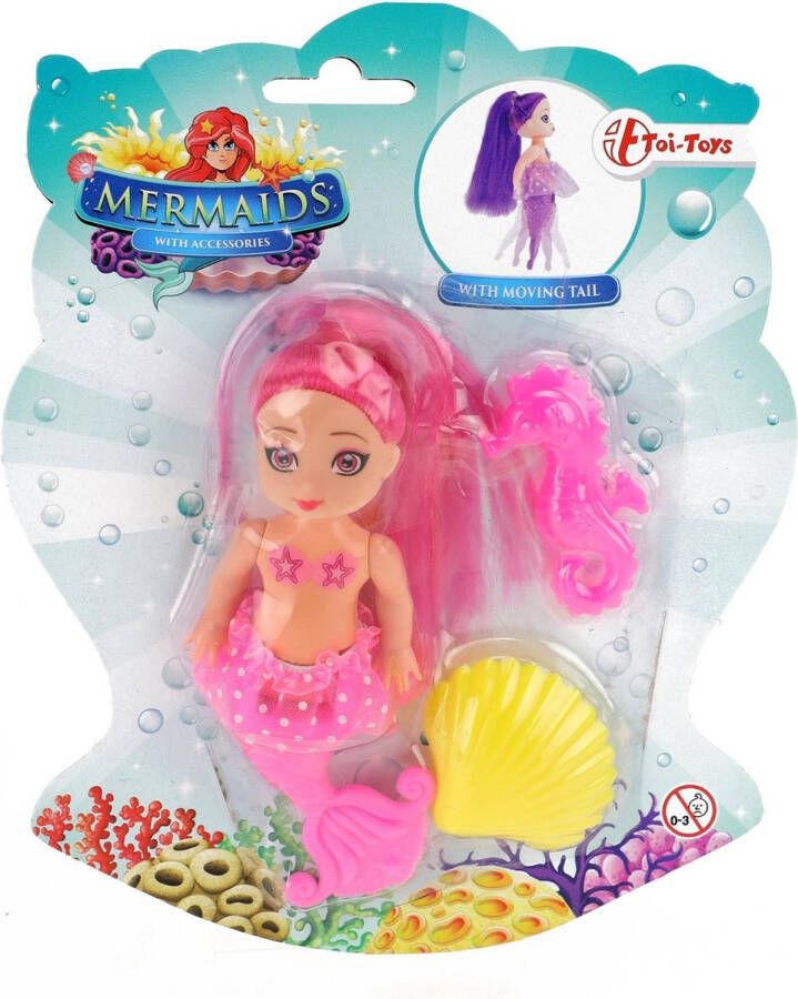 Toi-Toys Mermaids Zeemeerminpop met Kammetjes 12cm