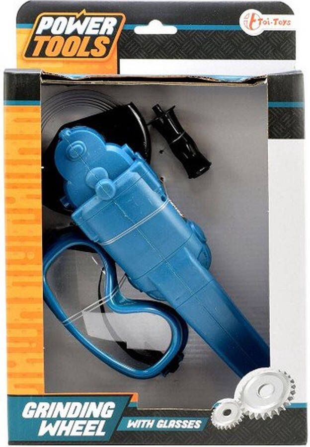 Toi-Toys speelgoed slijptol power tools 3-delig 26 cm blauw