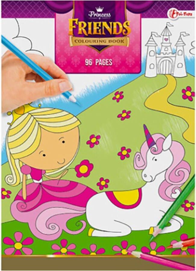 Toi-Toys Princess Friends Kleurboek 96 bladzijden