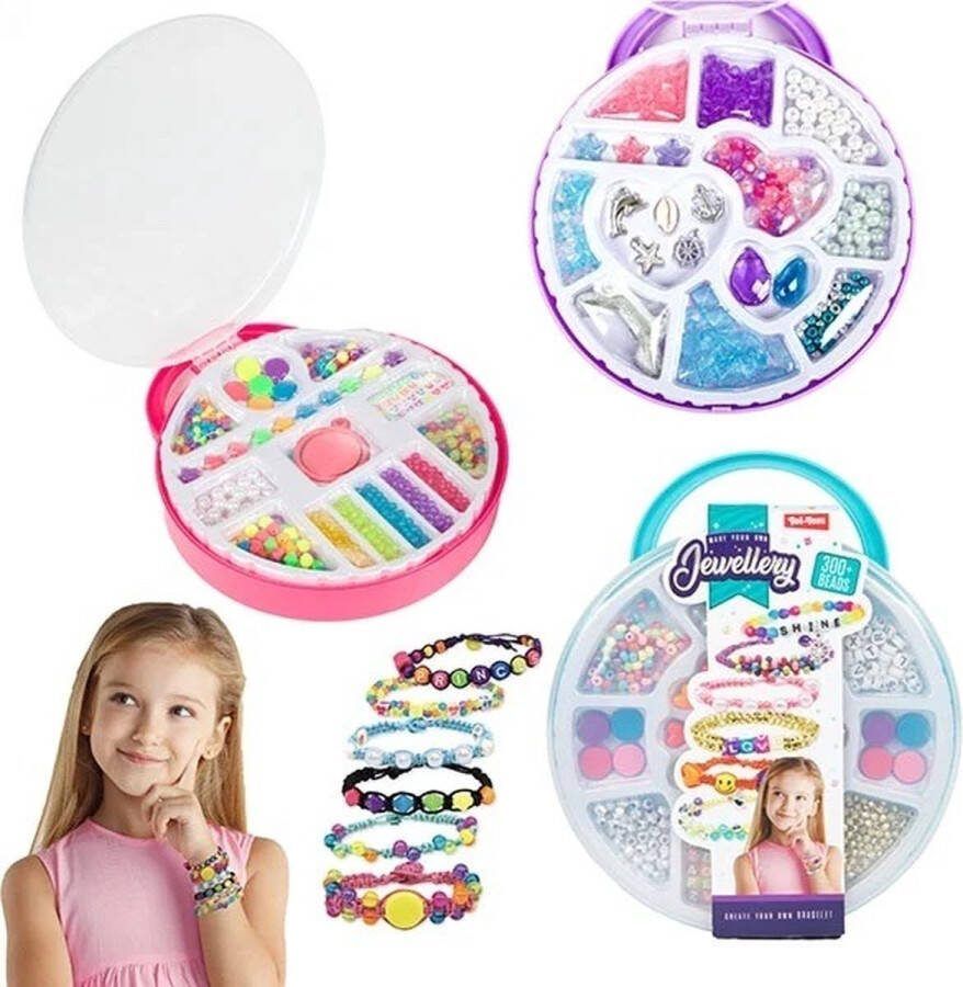 Toi-Toys Sieraden maken in koffer met meer dan 300 kralen