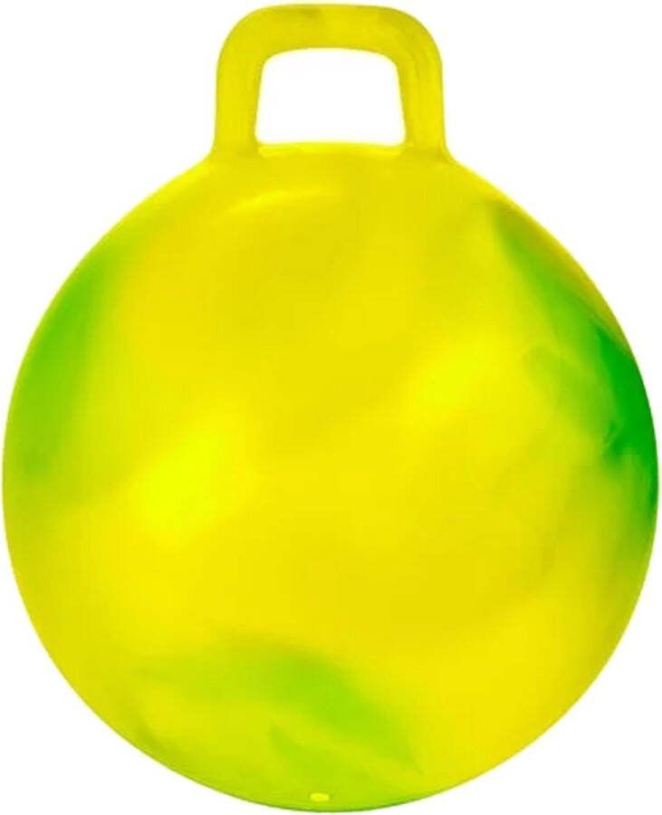 Toi-Toys Skippybal marble geel groen D45 cm buitenspeelgoed voor kinderen