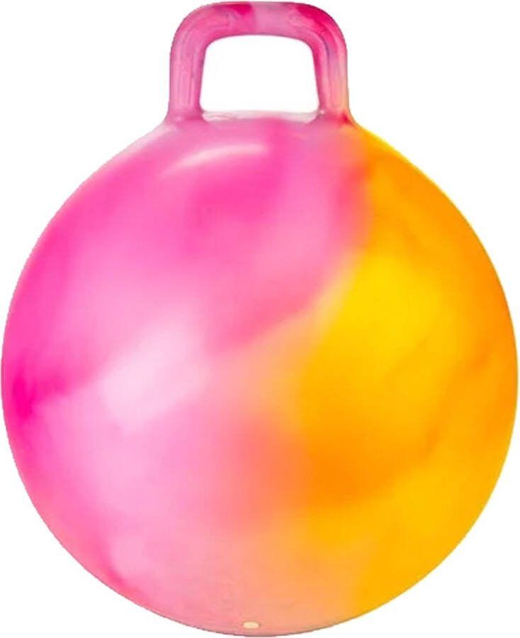 Toi-Toys Skippybal marble oranje roze D45 cm buitenspeelgoed voor kinderen