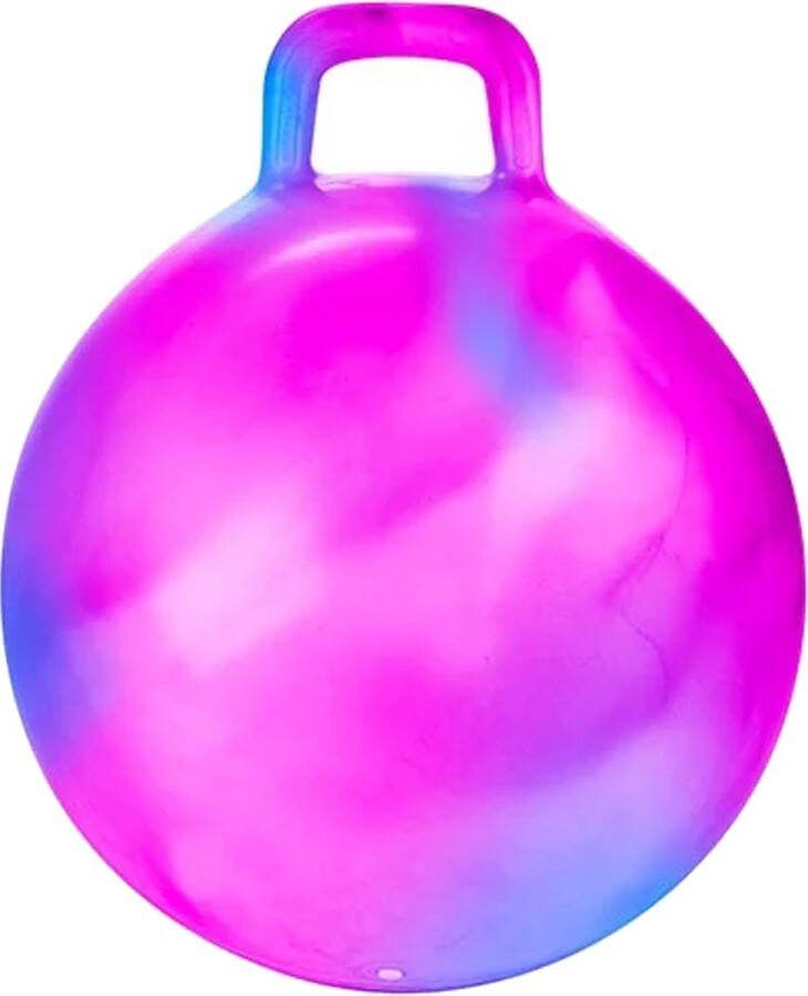 Toi-Toys Skippybal marble roze blauw D45 cm buitenspeelgoed voor kinderen