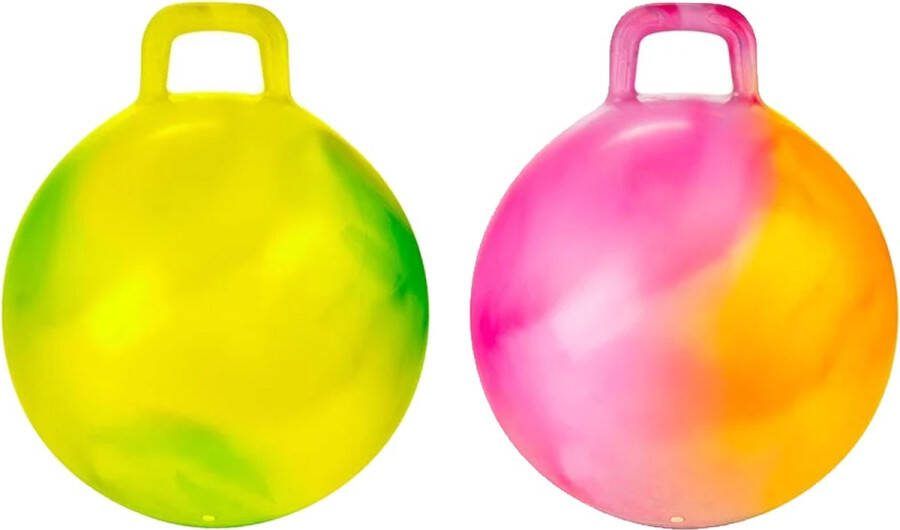 Toi-Toys Skippybal marble set 2x D45 cm buitenspeelgoed voor kinderen