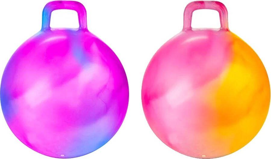 Toi-Toys Skippybal marble set 2x D45 cm buitenspeelgoed voor kinderen