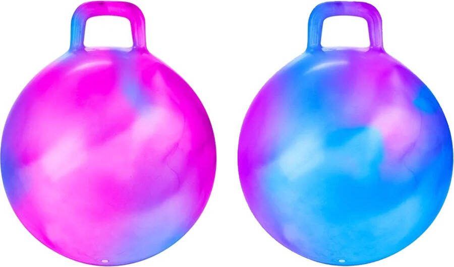 Toi-Toys Skippybal marble set 2x D45 cm buitenspeelgoed voor kinderen