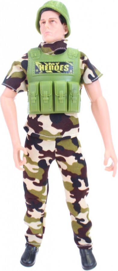Toi-Toys Speelset Army Soldaat Met Accessoires 8-delig 27 Cm