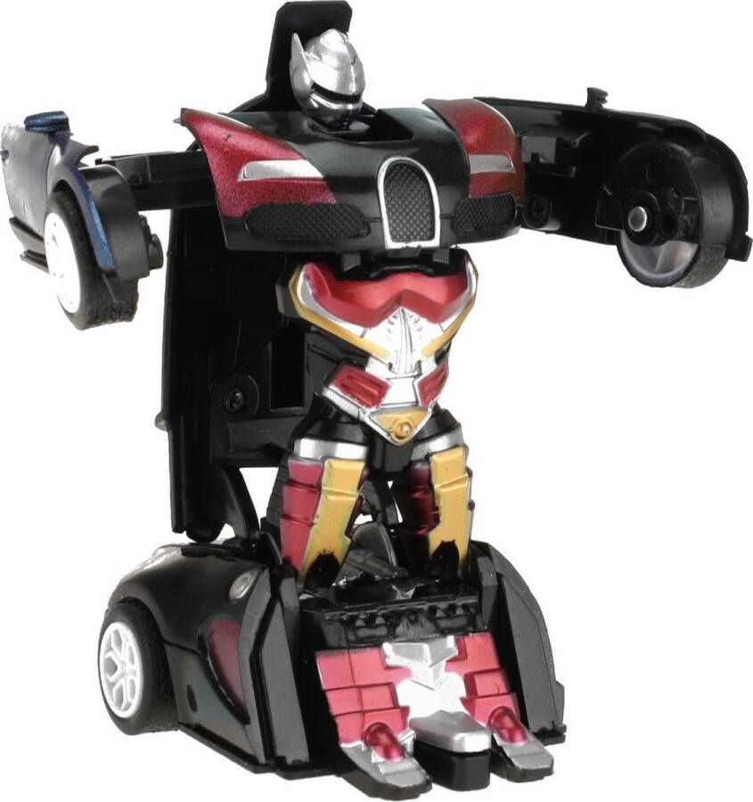 Toi-Toys Transformer Robot Rood 14 Cm