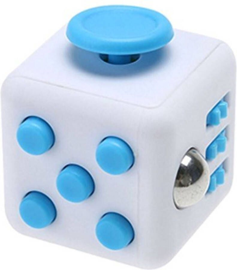 Tokomundo Fidget Toys Fidget Cube tegen Stress Speelgoed Meisjes en Jongens Blauw