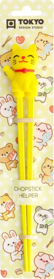 Tokyo Design Studio Chopsticks- Lucky Cat Geel (eetstokjes kind)