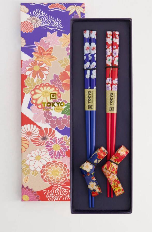 Tokyo Design Studio Eetstokjes Giftset Washi Bow