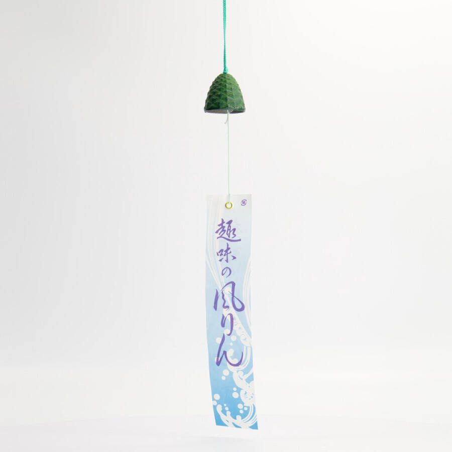 Tokyo Design Studio IJzeren Windgong Tsurigame Groen 3 6x3 9cm