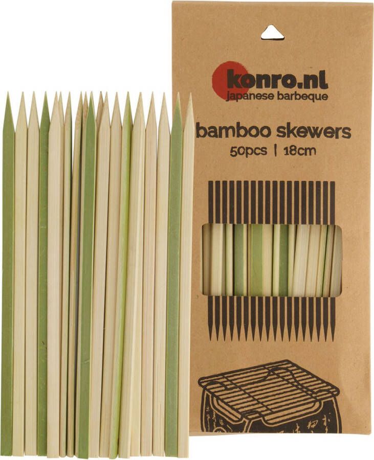 Tokyo Design Studio Konro – Satéprikkers – Bamboe – 18 cm – 50 stuks