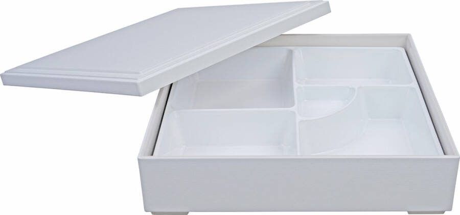 Tokyo Design Studio Lacquerware Bento Box – Wit– 25.5 x 25.5cm