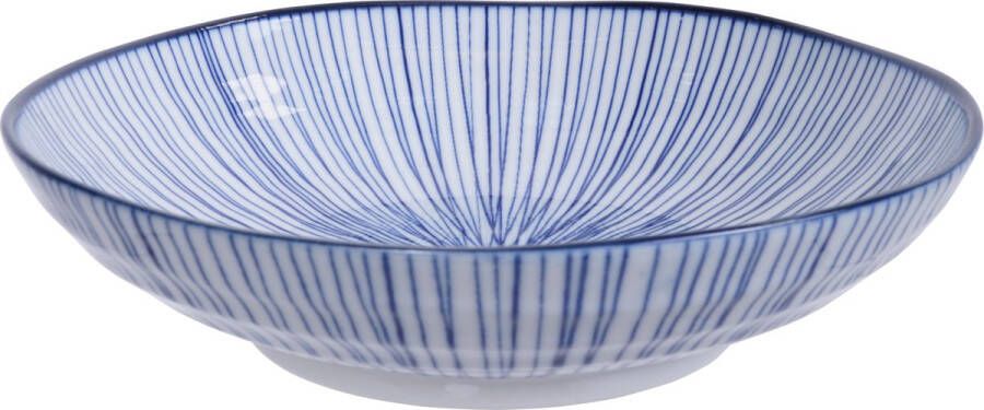 Tokyo Design Studio Nippon Blue Pastabord Lijnen 21x5.2cm