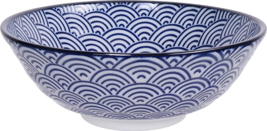 Tokyo Design Studio Nippon Blue saladekom Golven 21x7.8cm 1.1l