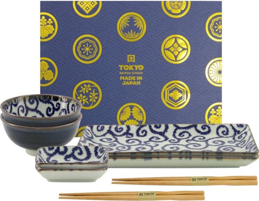 Tokyo Design Studio – Ten Karakusa – Sushi Set – 8-delig