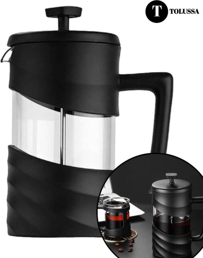 Tolussa French Press Cafetiere Koffiemaker 600 ML